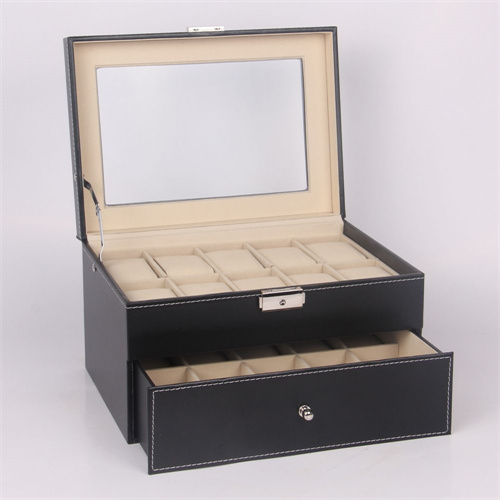 20 slots pu leather watch box