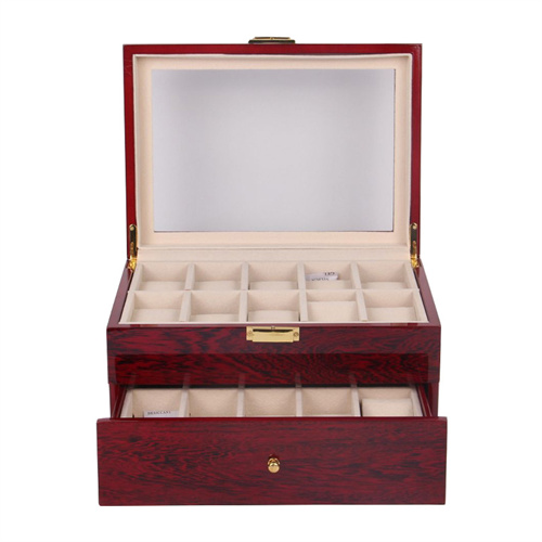 20 slots lacquering wooden watch box