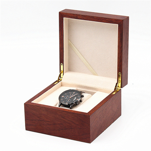 Single Rose wood watch box