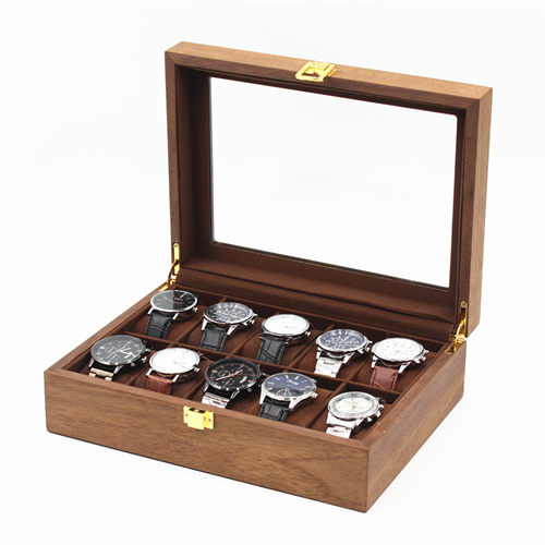 10 slots Walnut wood watch box