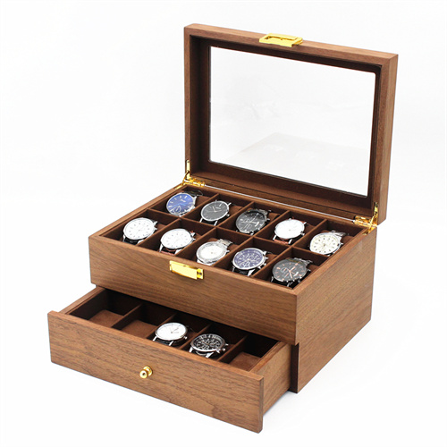 20 slots Walnut wood watch box