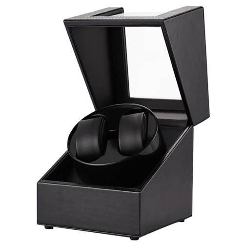 Double PU leather watch winder