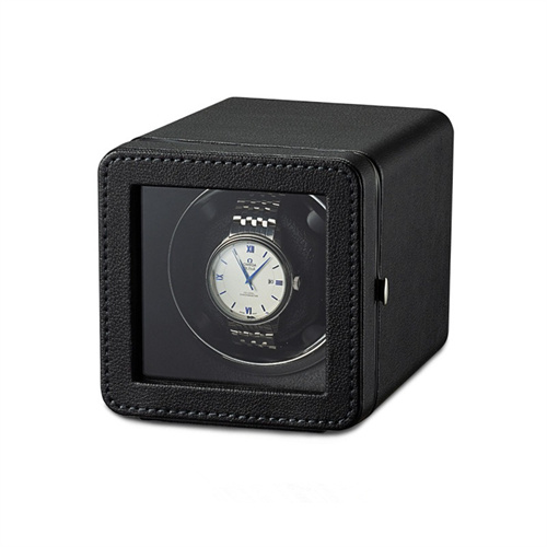 Single luxury LED pu leather watch winder 
