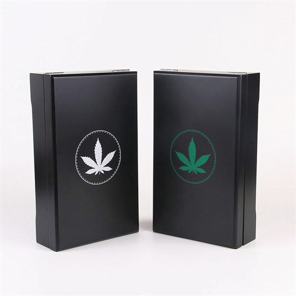 Good design black matte wooden package box customized