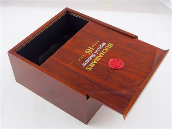 Slid LID glossy wooden storage box
