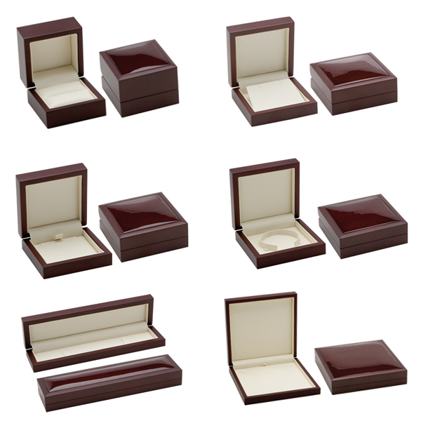 High glossy Wooden Jewelry box-ring/earring/pendant/necklace/bangle/bracelet