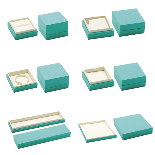 Fancy green Cardboard paper jewelry box-ring/earring/pendant/necklace/bangle/bracelet