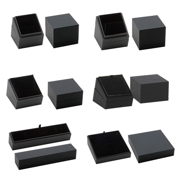 Black cardboard paper jewelry box-ring/earring/pendant/necklace/bangle/bracelet
