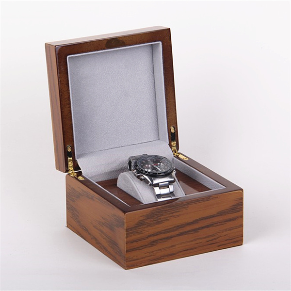Wood finishing wooden watch display box