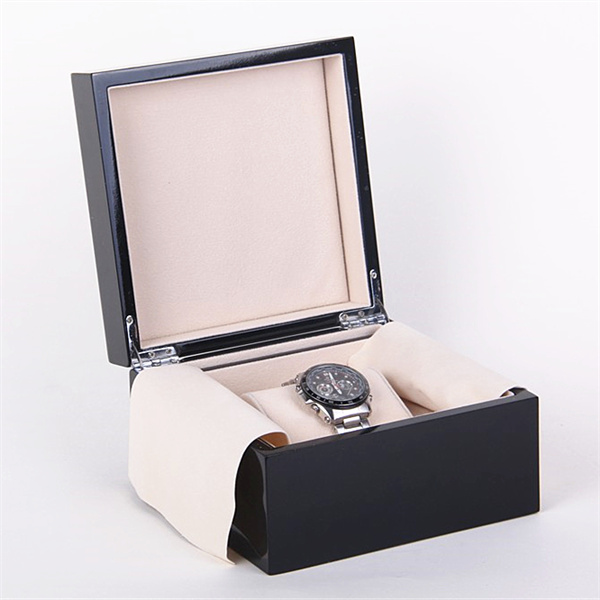 Piano lacquering MDF wooden watch box with tray