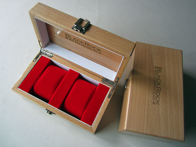 Double piano finishing beech wood watch package box