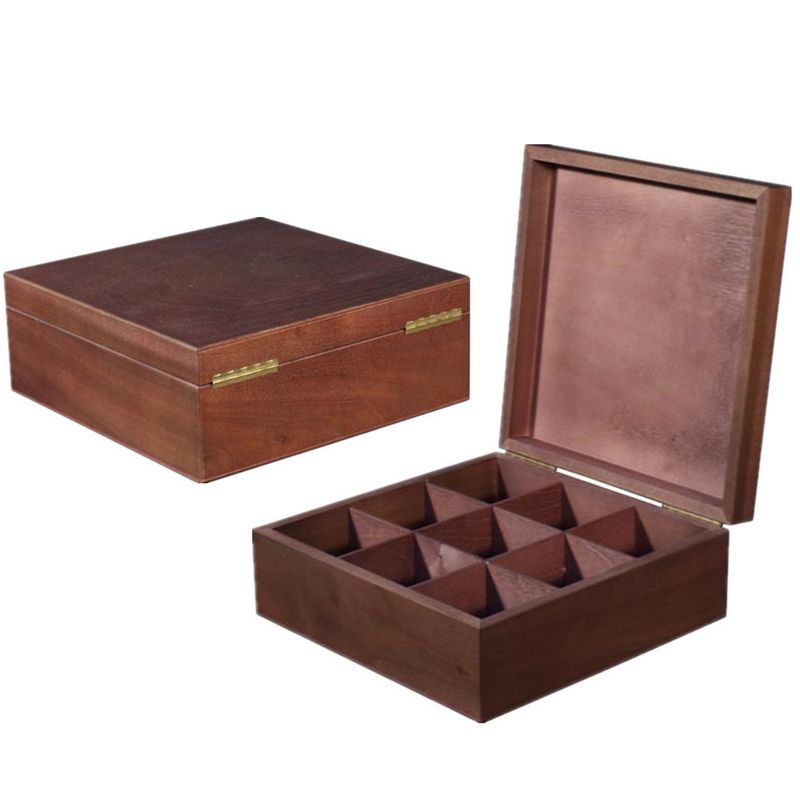 Customized design wooden tea chest box for tea bags