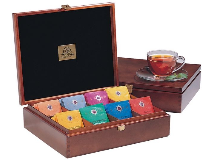 Customized design wooden tea chest box for tea bags