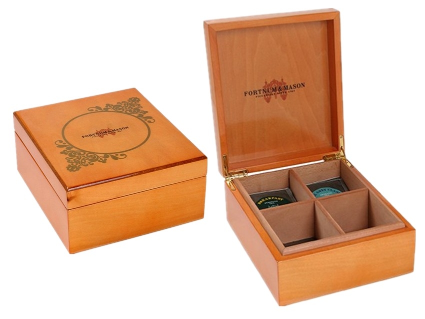 Customized design wooden tea chest box for tea bags