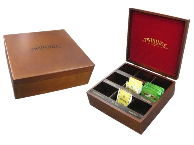 Customized design wooden tea chest box for tea bags