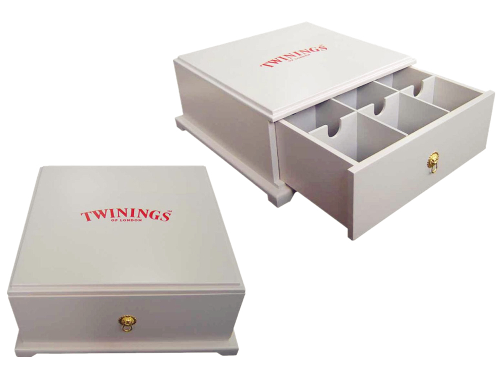 Customized design wooden tea chest box for tea bags