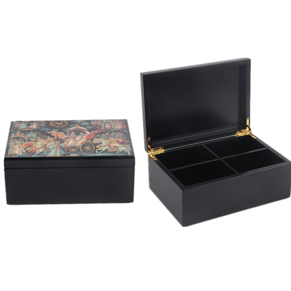 Customized design wooden tea chest box for tea bags
