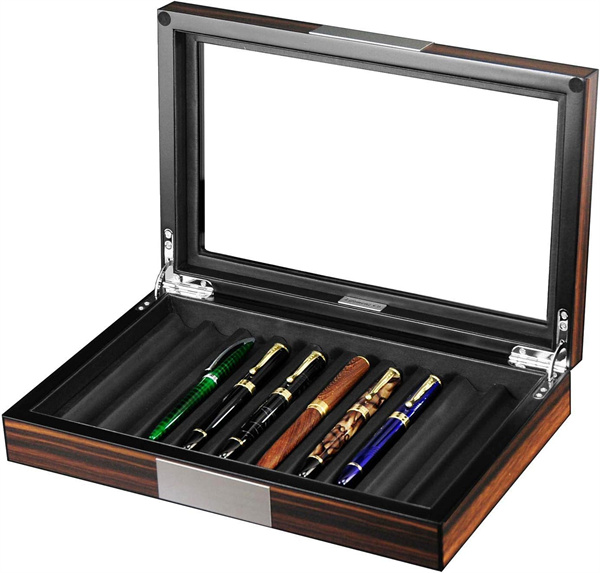10 slots Piano lacquering Fountain Pen Display Box