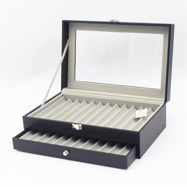 24 slots PU leather fountain Pen display box
