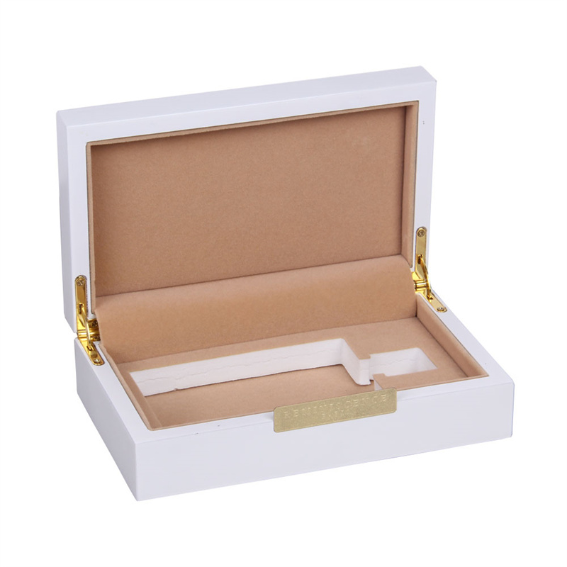 Fancy White Matte finishing MDF wooden fragrance perfume set box