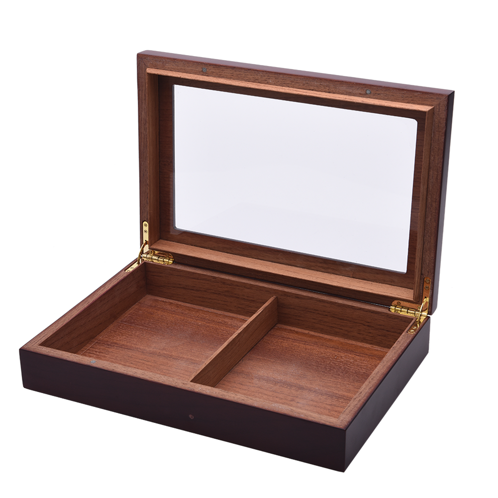 Matte finishing Cedar wooden Cigar box Humidor