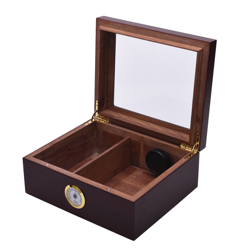 Matte finishing Cedar wooden Cigar box Humidor