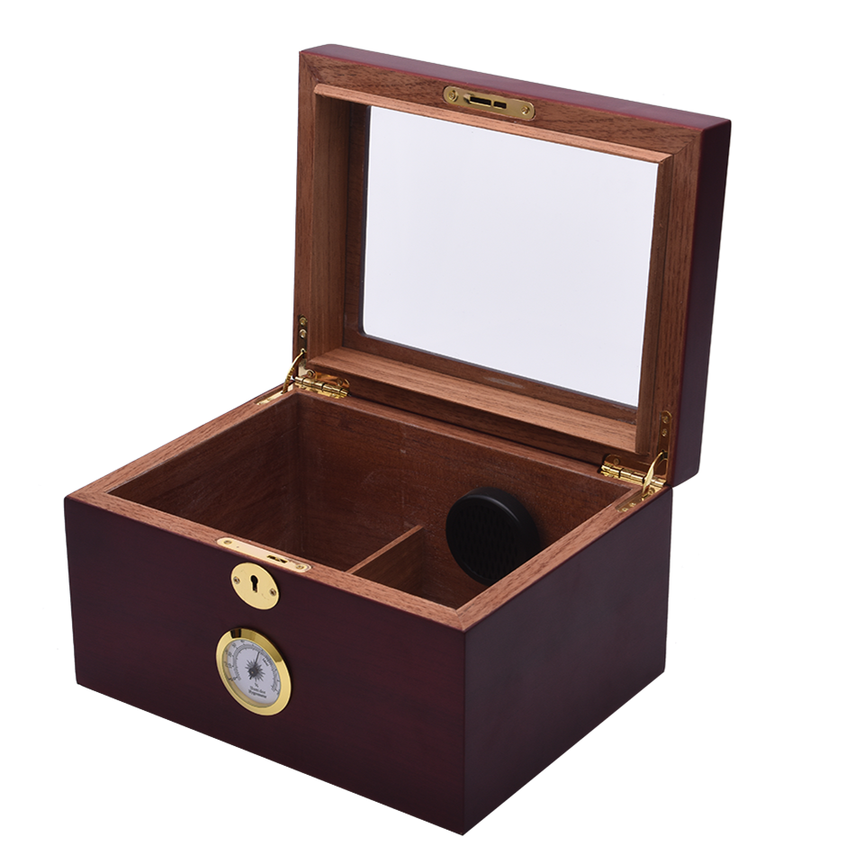 Matte finishing Cedar wooden Cigar box Humidor