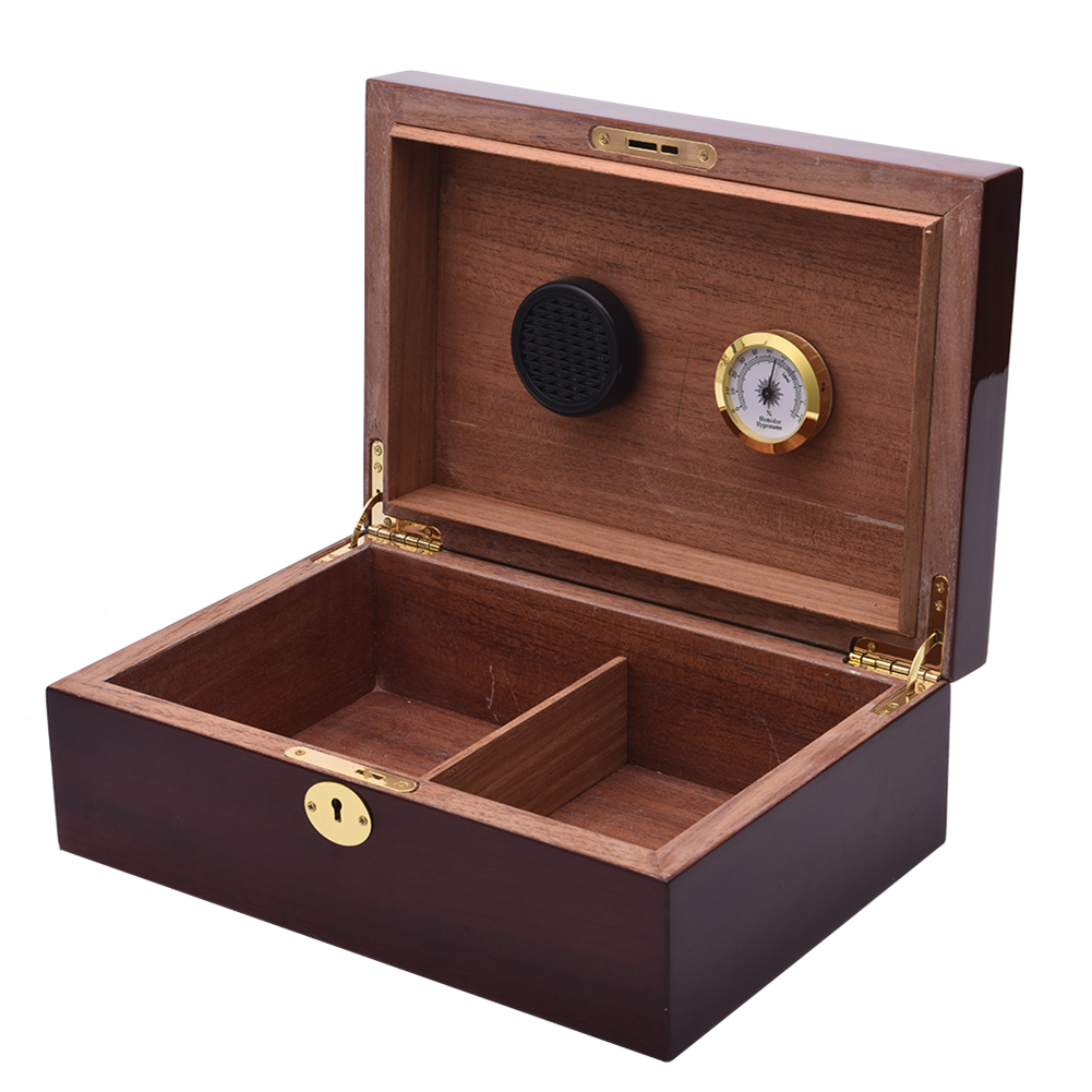 Matte finishing Cedar wooden Cigar box Humidor
