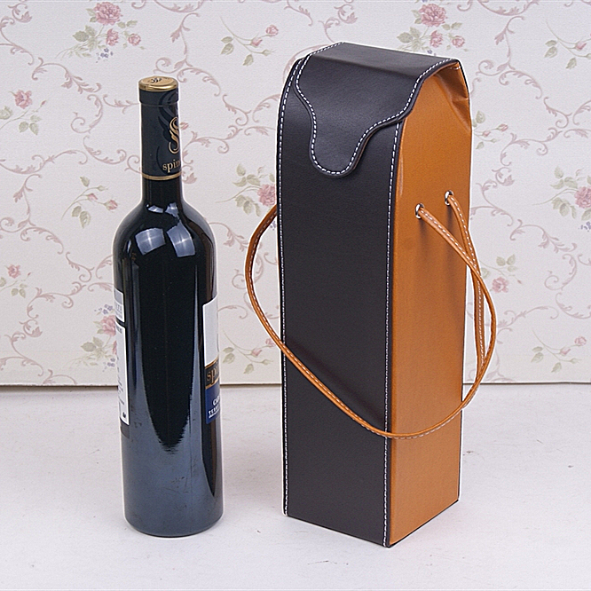 PU leather wine bottle pouch Box