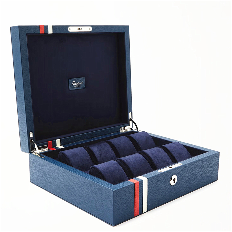 8 slots Luxury PU leather watch storage box